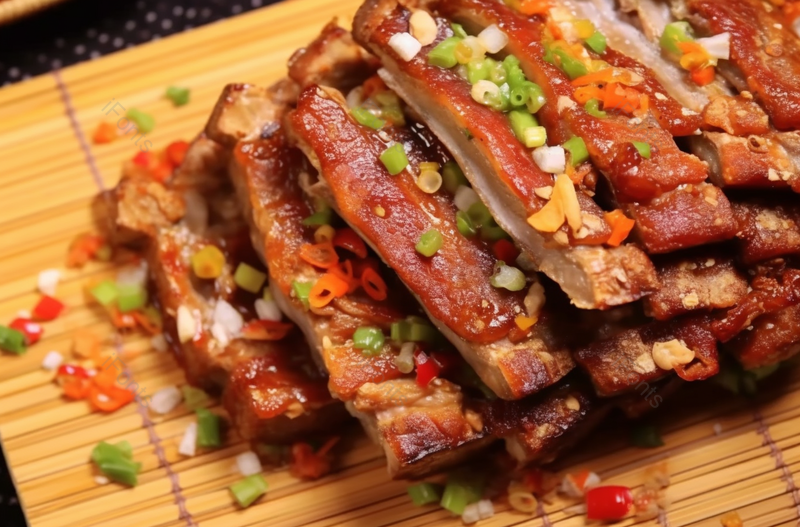手撕排骨烹饪美味的食品烧烤骨头洋葱中国饮食文化,高清,摄影图,摄影图片,图片大全,摄影图免费下载